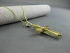 ESTATE .40CT DIAMOND 14K WHITE & YELLOW GOLD 3D PRINCESS CUT CROSS PENDANT 21597