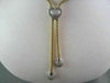 ESTATE HEART .40CT DIAMOND LARIAT DROP TWOTONE GOLD NECKLACE F VS ONE OF A KIND