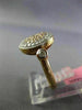 ESTATE WIDE .52CT WHITE & PINK DIAMOND 18KT WHITE & ROSE GOLD 3D ROUND LOVE RING