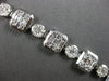 EXTRA LARGE 8.08CT DIAMOND 18KT WHITE GOLD 3D ROUND BAGUETTE & MARQUISE BRACELET