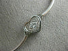 ANTIQUE .77CT DIAMOND 14K WHITE GOLD MULTI LOVE HEART MILGRAIN NECKLACE #5207