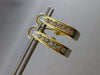 .40CT DIAMOND 14KT YELLOW GOLD ROUND CHANNEL UMBRELLA CLIP ON HANGING EARRINGS
