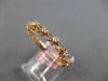 ESTATE .24CT DIAMOND 14KT ROSE GOLD 3D ROUND 8 STONE FILIGREE ANNIVERSARY RING
