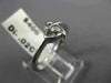 ESTATE .02CT DIAMOND 18KT WHITE GOLD 3D CLASSIC SOLITAIRE LOVE HEART RING #16385