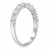 ESTATE .75CT DIAMOND 14KT WHITE GOLD ROUND SHARE PRONG WEDDING ANNIVERSARY RING