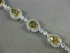 ESTATE 8.3CT WHITE CHOCOLATE FANCY YELLOW DIAMOND 18K 2TONE GOLD TENNIS BRACELET