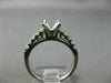 ESTATE .75CT ROUND DIAMOND 14K WHITE GOLD 4 PRONG SEMI MOUNT ENGAGEMENT RING SET
