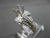 ESTATE WIDE .90CT DIAMOND 18KT WHITE GOLD 3D SEMI MOUNT ENGAGEMENT RING #18545