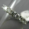 ESTATE 3.55CT DIAMOND 14KT WHITE GOLD 3D ETERNITY WEDDING ANNIVERSARY RING #2705