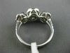 ESTATE LARGE 2.01CT DIAMOND 18K WHITE GOLD CLUSTER PAST PRESENT FUTURE LOVE RING
