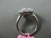 ESTATE WIDE .83CT DIAMOND 18K WHITE & ROSE GOLD 3D HEXAGON CLUSTER FILIGREE RING