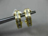 ESTATE .30CT DIAMOND BAGUETTE 14KT YELLOW GOLD 3D WAVE CLIP ON EARRINGS
