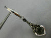 1.36CT WHITE & BLACK DIAMOND 14KT WHITE & BLACK GOLD 3D HEART TEAR DROP EARRINGS