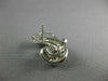 ESTATE LARGE 1.80CT DIAMONDS 18K WHITE GOLD 3D ROUND & BAGUETTE CLIP ON EARRINGS