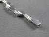 ESTATE .80CT DIAMOND 14KT WHITE GOLD ROUND GEOMETRICAL TRAPEZOID TENNIS BRACELET