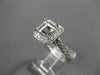 ESTATE WIDE .71CT DIAMOND 14KT WHITE GOLD SEMI MOUNT ENGAGEMENT RING #22027