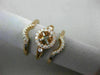 WIDE .33CT DIAMOND 14KT ROSE GOLD HALO STACKABLE SEMI MOUNT ENGAGEMENT RING SET