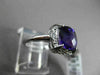 ANTIQUE 2.04CT DIAMOND & AAA AMETHYST 14KT WHITE GOLD EXTRA FACET FILIGREE RING