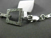 ESTATE .66CT DIAMOND 14K WHITE GOLD SQUARE MILGRAIN TOGGLE LOVE BRACELET #22450