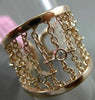 ESTATE WIDE .16CT DIAMOND 14KT ROSE GOLD DIAMOND BY THE YARD FLEXIBLE LOVE RING