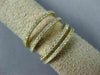ESTATE .99CT DIAMOND 14KT YELLOW GOLD 4 ROW OPEN SEMI ETERNITY ANNIVERSARY RING