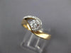 ESTATE .50CT DIAMOND 14K YELLOW GOLD SOLITAIRE LOVE KNOT FRIENDSHIP PROMISE RING