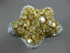 GIA EXTRA LARGE 7.95CT WHITE & FANCY YELLOW DIAMOND 18K 2 TONE GOLD 3D STAR RING