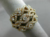 ESTATE LARGE 2.09CT ROUND DIAMOND 18KT ROSE GOLD 3D MULTI ROW INFINITY LOVE RING