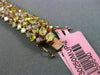 ESTATE LARGE 24.03CT MULTI COLOR DIAMOND 18KT ROSE GOLD CLUSTER TENNIS BRACELET