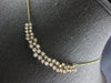 ESTATE LARGE 2.30CT DIAMOND 14KT YELLOW GOLD CLASSIC CLUSTER 2 ROW LOVE NECKLACE