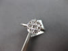 ESTATE .75CT DIAMOND 14KT WHITE GOLD 3D CLASSIC ROUND INVISIBLE FLOWER LOVE RING