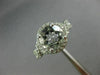ESTATE 2.93CT AAA WHITE TOPAZ 14KT WHITE GOLD 3D INFINITY LOVE ENGAGEMENT RING