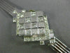 ANTIQUE HAMILTON 1.15CT OLD MINE DIAMOND 14KT WHITE GOLD WATCH BRACELET #17253