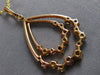 LARGE 2.14CT DIAMOND & AAA MULTI COLOR SAPPHIRE 18KT ROSE GOLD TEAR DROP PENDANT