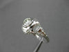 ANTIQUE LARGE .52CT ROUND DIAMOND 18K WHITE GOLD FILIGREE ENGAGEMENT RING #23334
