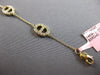 ESTATE .71CT DIAMOND 14KT YELLOW GOLD OVAL BY THE YARD LOVE KNOT TENNIS BRACELET