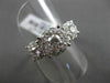 ANTIQUE LARGE 1.50CT DIAMOND 14KT WHITE GOLD CLUSTER FRIENDSHIP PROMISE RING