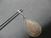 LARGE 2.54CT WIHTE & PINK DIAMOND 18KT WHITE & ROSE GOLD TEAR DROP HALO EARRINGS