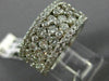 ESTATE WIDE 2.80CT DIAMOND 14K WHITE GOLD ETOILE WEDDING ANNIVERSARY RING #21820