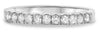 .29CT DIAMOND 14K WHITE GOLD 3D ROUND SHARE PRONG SEMI ETERNITY ANNIVERSARY RING