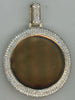 EXTRA LARGE 5.57CT DIAMOND 14K YELLOW GOLD 3D MULTI ROW CIRCULAR UNIESEX PENDANT