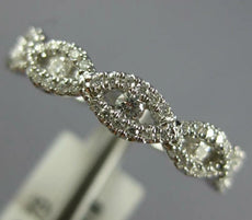 .36CT DIAMOND 18KT WHITE GOLD 3D INFINITY ETOILE SEMI ETERNITY ANNIVERSARY RING