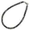 ESTATE 24.33CT BLACK DIAMOND 14KT WHITE GOLD 3D CLASSIC TENNIS BRACELET