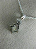ESTATE .66CT DIAMOND 18KT WHITE GOLD PRINCESS CUT SOLITAIRE PENDANT #10974