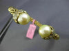 ESTATE WIDE 1.20CT DIAMOND 14KT YELLOW GOLD 3D FLOWER FLEXIBLE BANGLE BRACELET