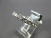 LARGE 1.38CT DIAMOND 18KT WHITE GOLD 3D 3/4TH ETERNITY WEDDING ANNIVERSARY RING