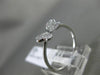 ESTATE .16CT PAVE ROUND DIAMOND 18KT WHITE GOLD 3D BUTTERFLY LOVE RING 6mm WIDE