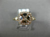 WIDE 1.48CT DIAMOND & AAA MORGANITE 14KT ROSE GOLD HALO FILIGREE ENGAGEMENT RING