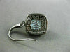 ESTATE .60CT DIAMOND & LIGHT QUARTZ 14KT BLACK & YELLOW GOLD FILIGREE EARRINGS