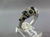 2.37CT DIAMOND & AAA SAPPHIRE 14K WHITE GOLD MULTI CIRCULAR ANNIVERSARY FUN RING